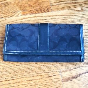 Black Coach Envelope Wallet
